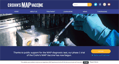 Desktop Screenshot of crohnsmapvaccine.com